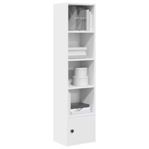 vidaXL fehér szerelt fa könyvespolc 31x24x127 cm