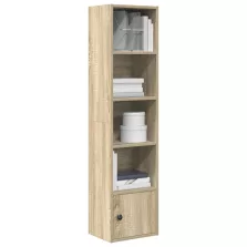   vidaXL sonoma tölgy színű szerelt fa könyvszekrény 31x24x127 cm
