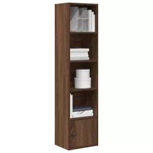   vidaXL barna tölgy színű szerelt fa könyvespolc 31x24x127 cm