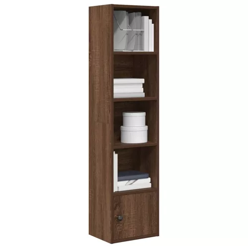 vidaXL barna tölgy színű szerelt fa könyvespolc 31x24x127 cm