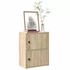   vidaXL sonoma tölgy színű szerelt fa könyvszekrény 40x24x52 cm