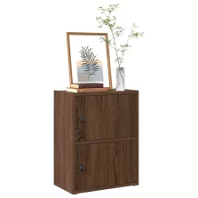   vidaXL barna tölgy színű szerelt fa könyvszekrény 40x24x52 cm