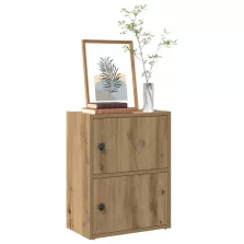   vidaXL kézműves tölgy színű szerelt fa könyvespolc 40x24x52 cm