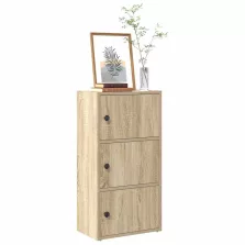   vidaXL sonoma tölgy színű szerelt fa könyvszekrény 40x24x77 cm