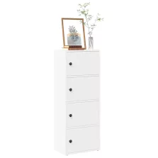 vidaXL fehér szerelt fa könyvespolc 40x24x102 cm