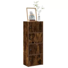   vidaXL füstös tölgy színű szerelt fa könyvszekrény 40x24x102 cm