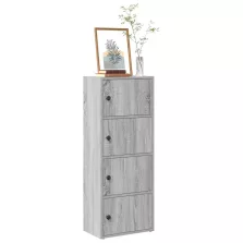   vidaXL szürke sonoma színű szerelt fa könyvespolc 40x24x102 cm