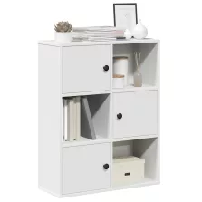 vidaXL fehér szerelt fa könyvespolc 60x24x76,5 cm