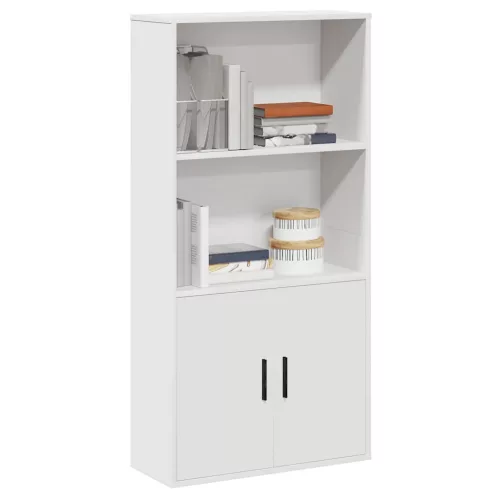 vidaXL fehér szerelt fa könyvespolc 60x24x120 cm