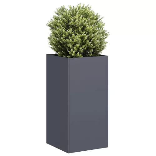 vidaXL antracitszürke hidegen hengerelt acél növénytartó 40x40x80 cm