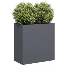   vidaXL növénytartó antracitszürke 80x40x80 cm hidegen hengerelt acél