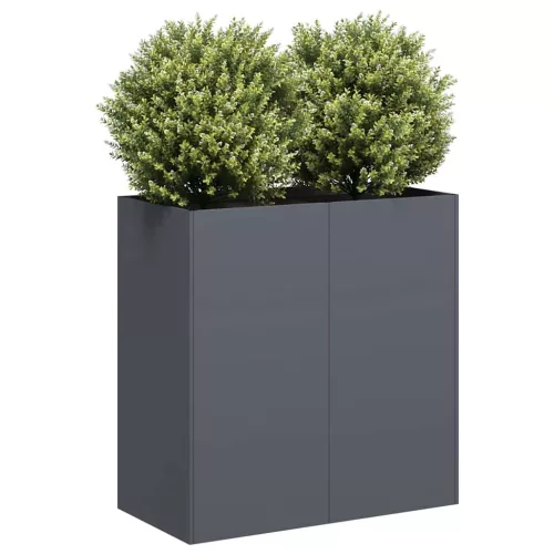 vidaXL növénytartó antracitszürke 80x40x80 cm hidegen hengerelt acél