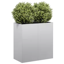 vidaXL Növénytartó 80x40x80 cm Horganyzott acél