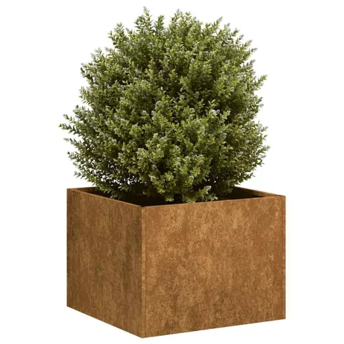 vidaXL ültető rozsdás 40x40x30 cm időjárásálló acélból