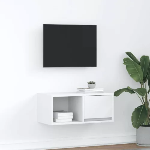 vidaXL fehér szerelt fa TV-szekrény 60x31x25,5 cm