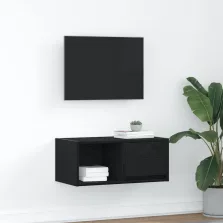   vidaXL fekete tölgy színű szerelt fa TV-szekrény 60x31x25,5 cm