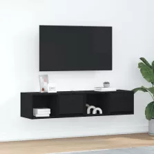   vidaXL 2 db fekete tölgy színű szerelt fa TV-szekrény 60x31x25,5 cm