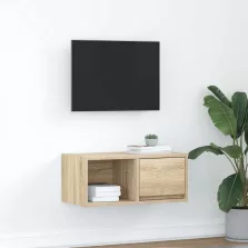   vidaXL sonoma tölgy színű szerelt fa fali TV-szekrény 60x31x25,5 cm