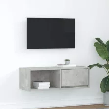 vidaXL betonszürke szerelt fa TV-szekrény 80x31x25,5 cm