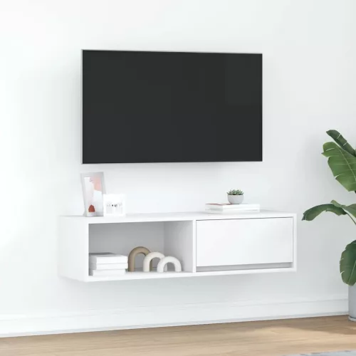 vidaXL fehér szerelt fa TV-szekrény 100x31x25,5 cm
