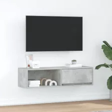 vidaXL betonszürke szerelt fa TV-szekrény 100x31x25,5cm