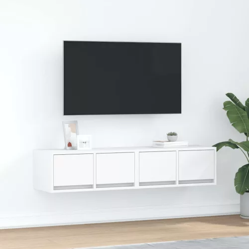 vidaXL 2 db fehér szerelt fa TV-szekrény 60x31x25,5 cm