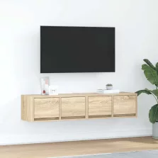   vidaXL 2 db sonoma tölgy színű szerelt fa TV-szekrény 60x31x25,5 cm