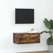   vidaXL füstös tölgy színű szerelt fa TV-szekrény 60x31x25,5 cm