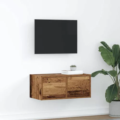 vidaXL antik fa színű szerelt fa TV-szekrény 60x31x25,5 cm