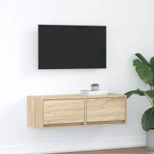   vidaXL sonoma tölgy színű szerelt fa fali TV-szekrény 80x31x25,5 cm