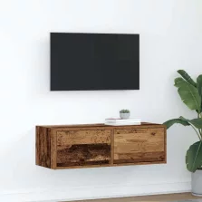   vidaXL antik fa színű szerelt fa TV-szekrény 80x31x25,5 cm