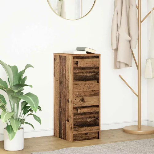 vidaXL antik fa színű szerelt fa tálalószekrény 29,5x34x76 cm