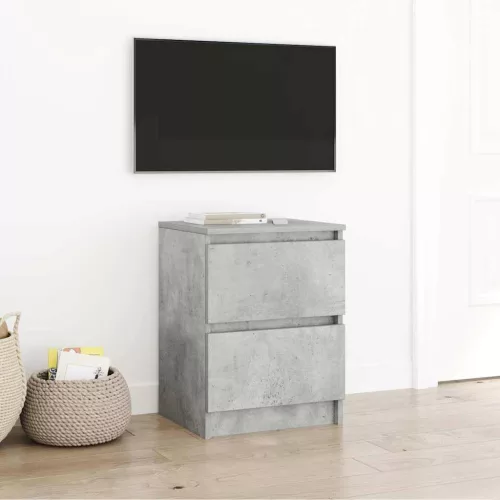 vidaXL betonszürke szerelt fa TV-szekrény 40x35x54 cm