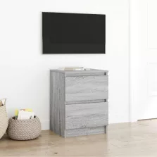   vidaXL szürke sonoma színű szerelt fa TV-szekrény 40x35x54 cm