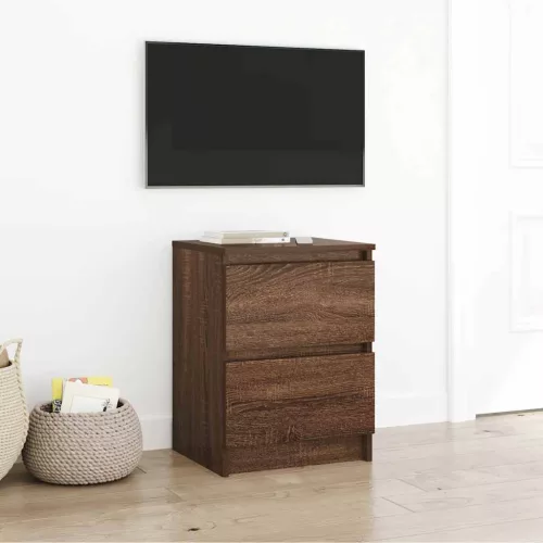 vidaXL barna tölgy színű szerelt fa TV-szekrény 40x35x54 cm