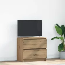   vidaXL kézműves tölgy színű szerelt fa TV-szekrény 60x35x54 cm