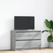   vidaXL szürke sonoma színű szerelt fa TV-szekrény 80x35x54 cm