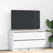 vidaXL fehér szerelt fa TV-szekrény 100x35x54 cm