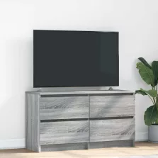   vidaXL szürke sonoma színű szerelt fa TV-szekrény 100x35x54 cm