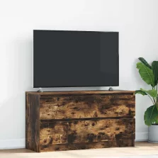   vidaXL füstös tölgy színű szerelt fa TV-szekrény 100x35x54 cm