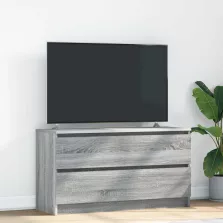   vidaXL szürke sonoma színű szerelt fa TV-szekrény 100x35x54 cm