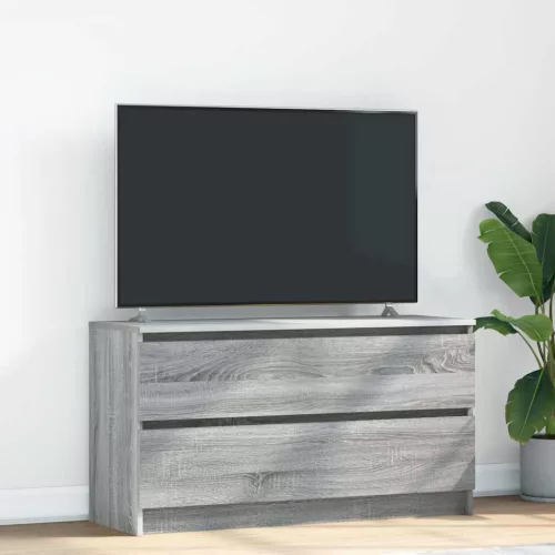 vidaXL szürke sonoma színű szerelt fa TV-szekrény 100x35x54 cm