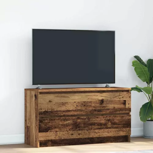 vidaXL antik fa színű szerelt fa TV-szekrény 100x35x54 cm