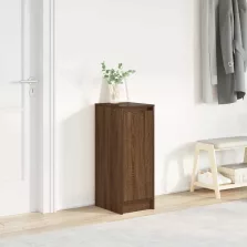   vidaXL barna tölgy színű szerelt fa cipőszekrény 29,5x34x76 cm