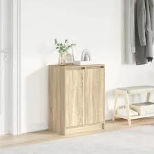   vidaXL sonoma tölgy színű szerelt fa cipőszekrény 57x34x76 cm