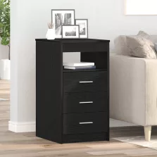   vidaXL fekete tölgy szerelt fa fiókos szekrény 40 x 50 x 76 cm