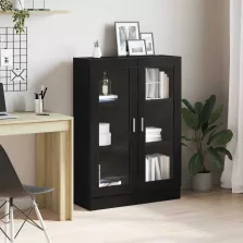   vidaXL fekete tölgy színű szerelt fa könyvszekrény 82,5x30,5x115 cm