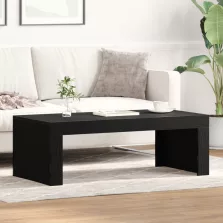   vidaXL Fekete Tölgy Kávézóasztal 102x50x35 cm Műanyag Fa