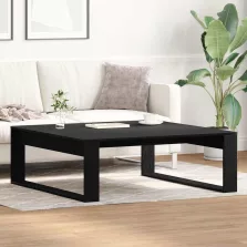   vidaXL Dohányzóasztal Fekete tölgy 100 x 100 x 35 cm Faanyag