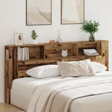 vidaXL Fejtámla Szekrény Régi Fa 220x18,5x104,5 cm